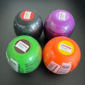 4 REVO Lip Balms Halloween 2014 ~Black Cat Cherry, Ghoulish Grape, Pumpkin Spice